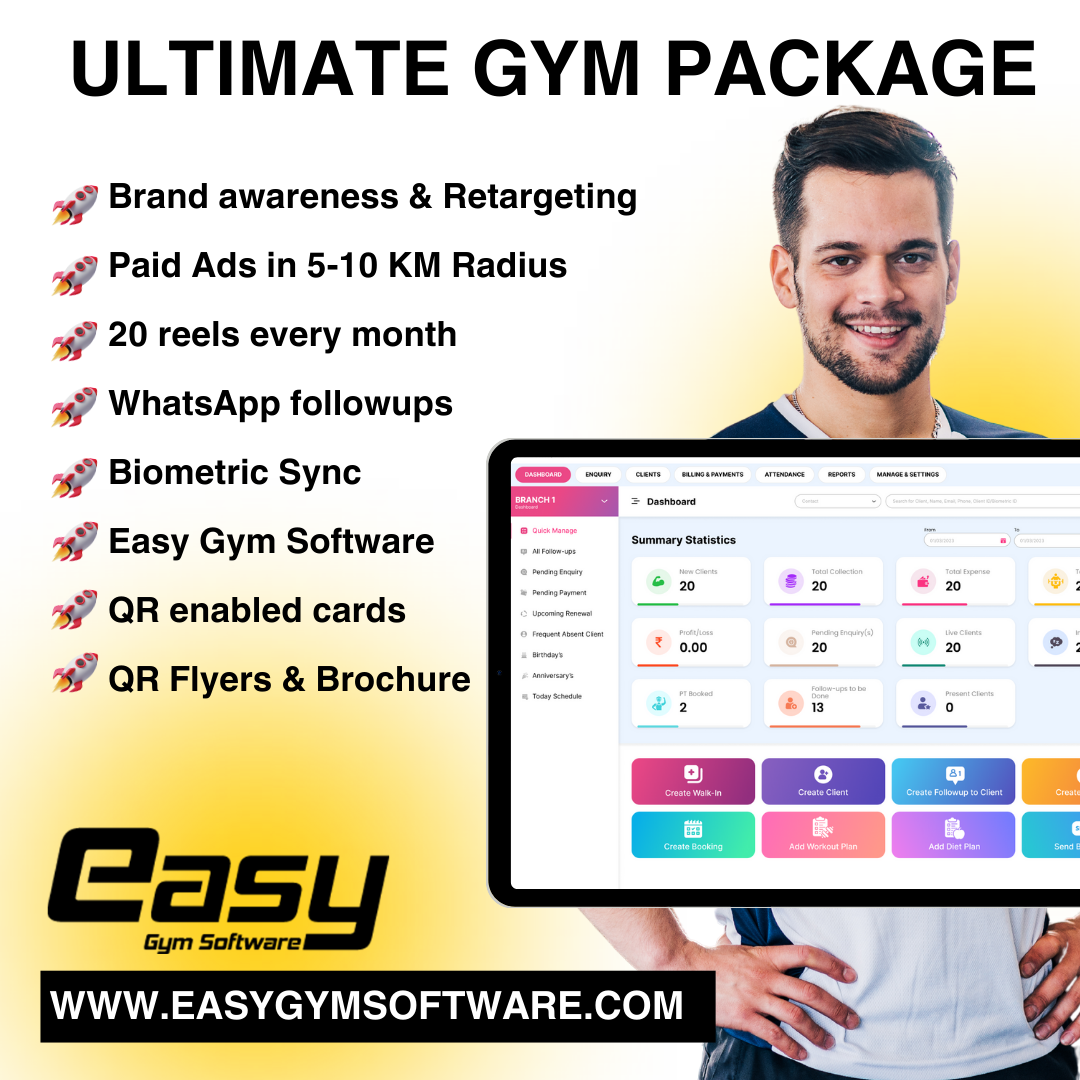 screenshot of Easy Gym Software